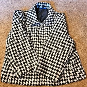 Briggs New York Petite, Size 14 P, Houndstooth Jacket